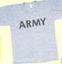 Black on gray Army PT shirt