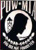 POW MIA - white on black